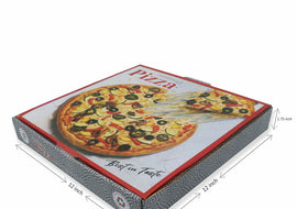 Pizza Box  Single Wall (3 Ply)  12  X 12  X 1.75 Inch